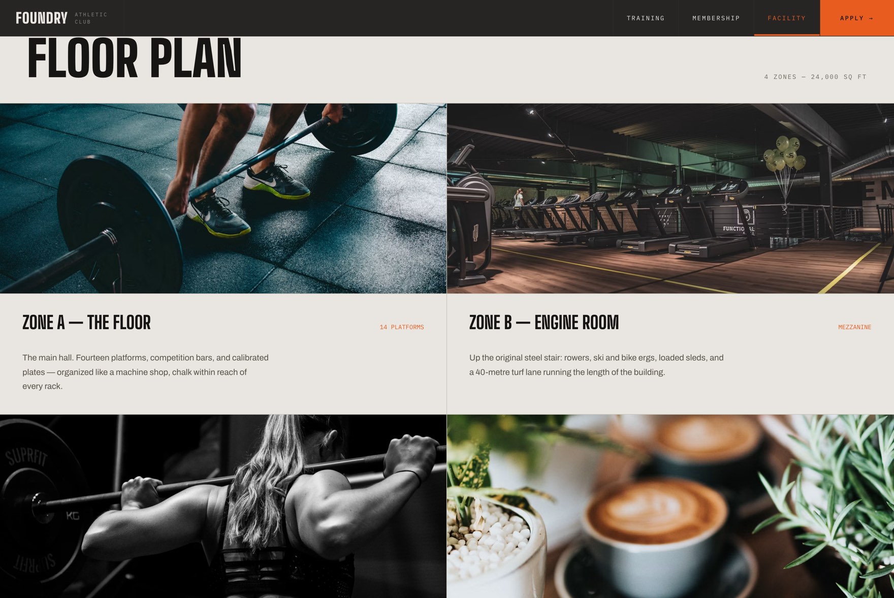 Foundry gym floor page