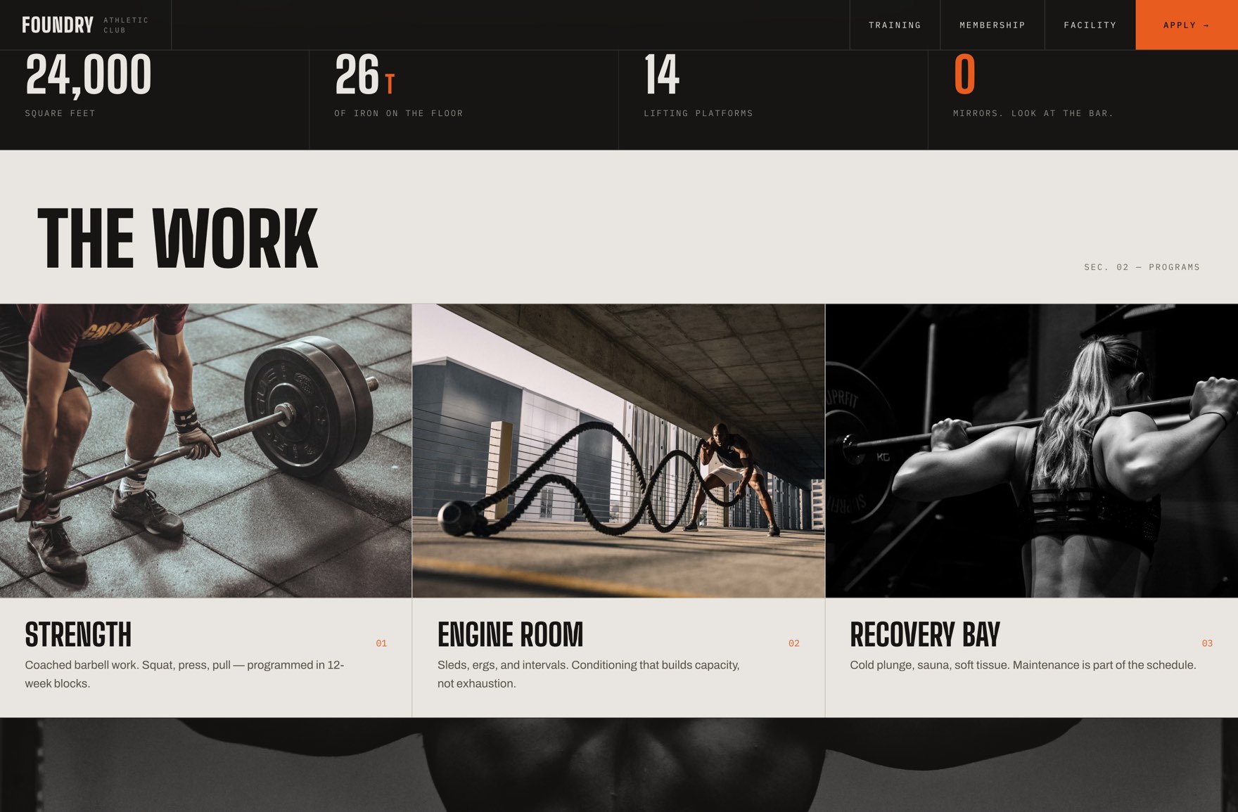 Foundry training programs page